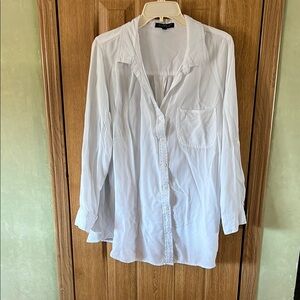 Velvet Heart White Button-Up Shirt